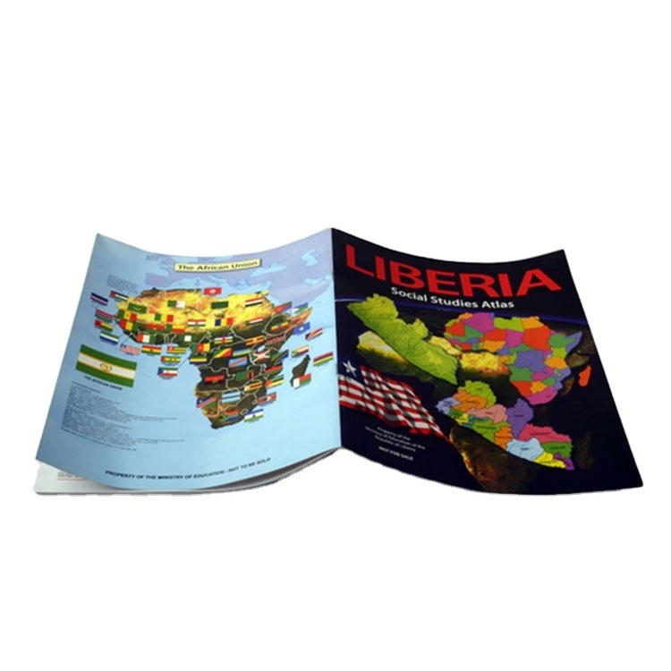 Color Traveling Guide Book with Map Printing Softcover Saddle Stitching Book