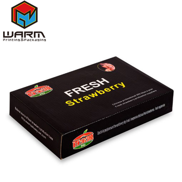 Foldable Strawberry Fruit Corrugated Paper Packaging Box with EVA Foam Insert Divider