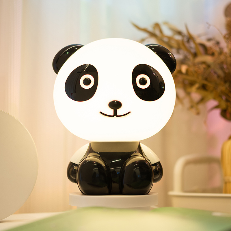 WD Kids Gift  Cartoon Animal Desk Lamp For Baby Sleeping Use Children Bedside Led Panda Night Light