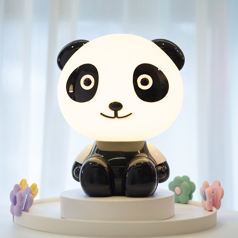 WD Kids Gift  Cartoon Animal Desk Lamp For Baby Sleeping Use Children Bedside Led Panda Night Light