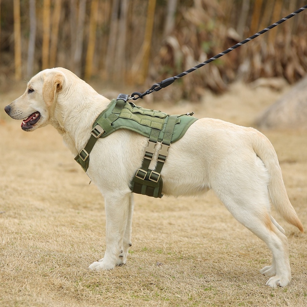 Service dog backpack private label custom training reflect tactical dog harness