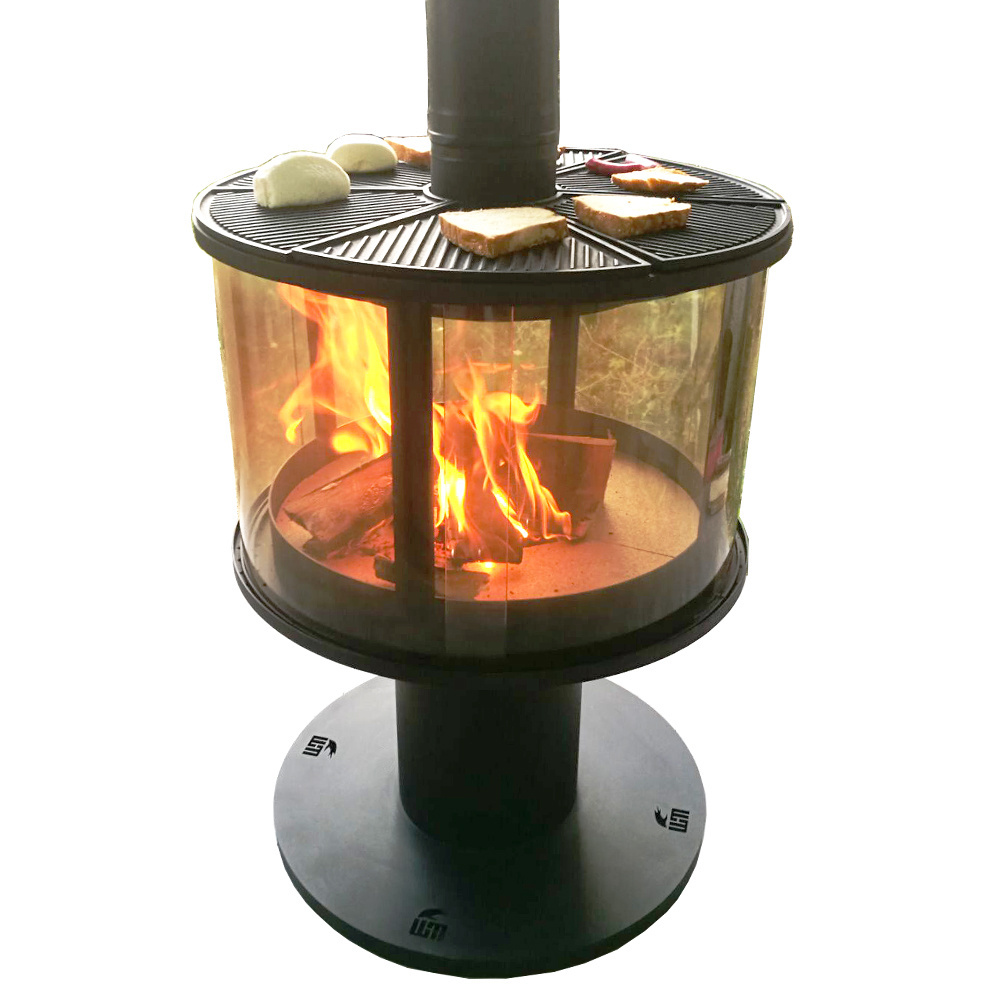 2019 hot sale factory price directly supply  wood burning fireplace outdoor wood stove