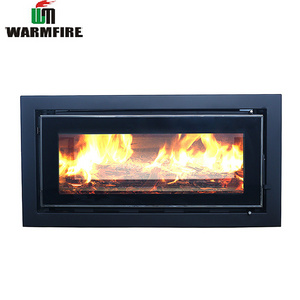 Warmfire double door  big glass wood fireplace insert wood burning stove