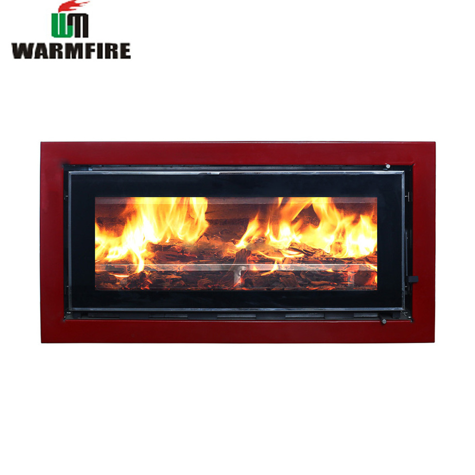 Warmfire double door  big glass wood fireplace insert wood burning stove