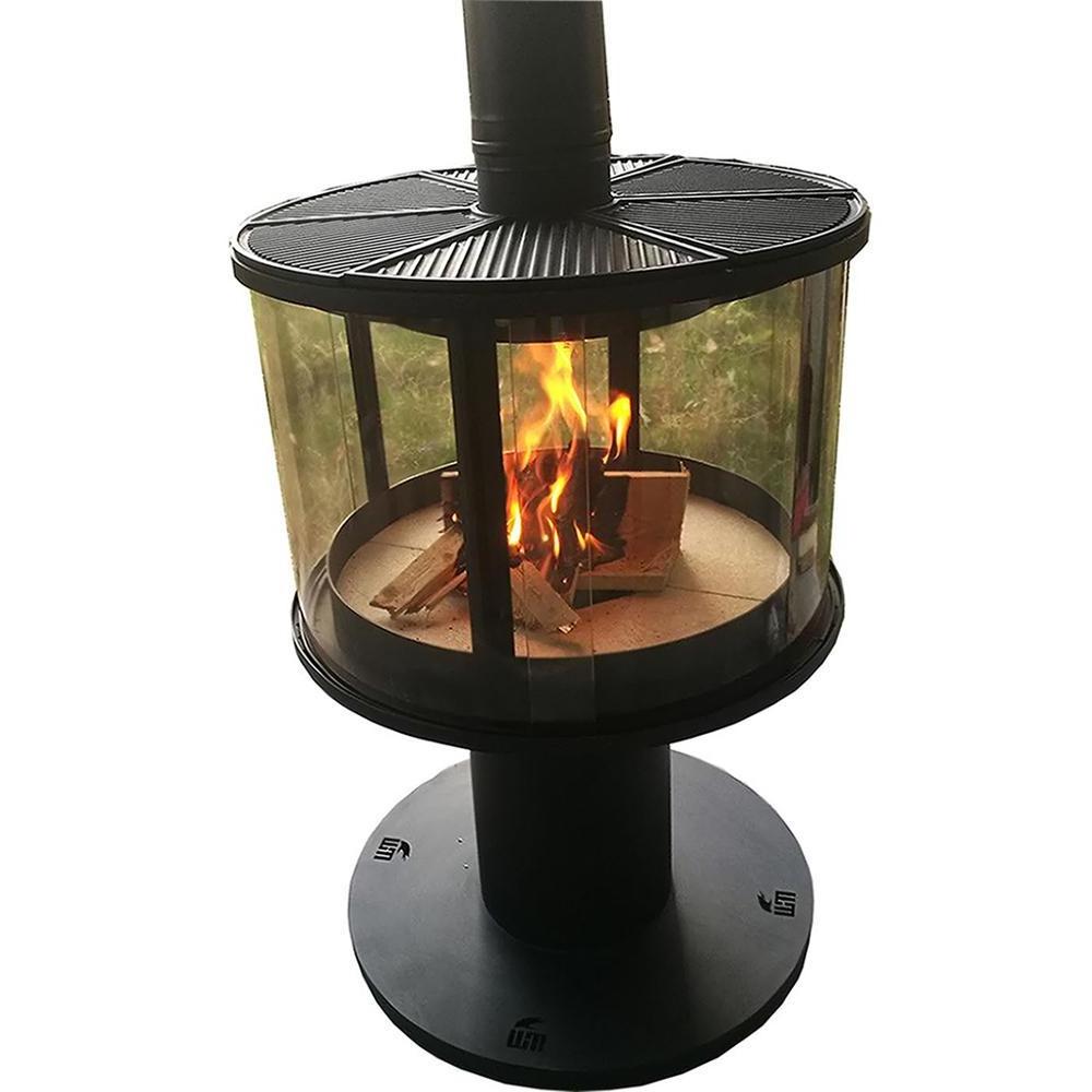 2019 hot sale factory price directly supply  wood burning fireplace outdoor wood stove