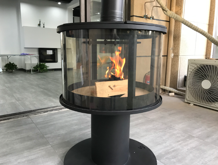 Best selling and new arrival commercial customized logo outdoor wood burning stoves with chimney