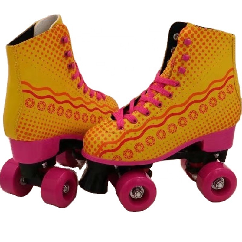 Hot sale PU wheels roller skates high quality kids patines 4 ruedas de soy luna