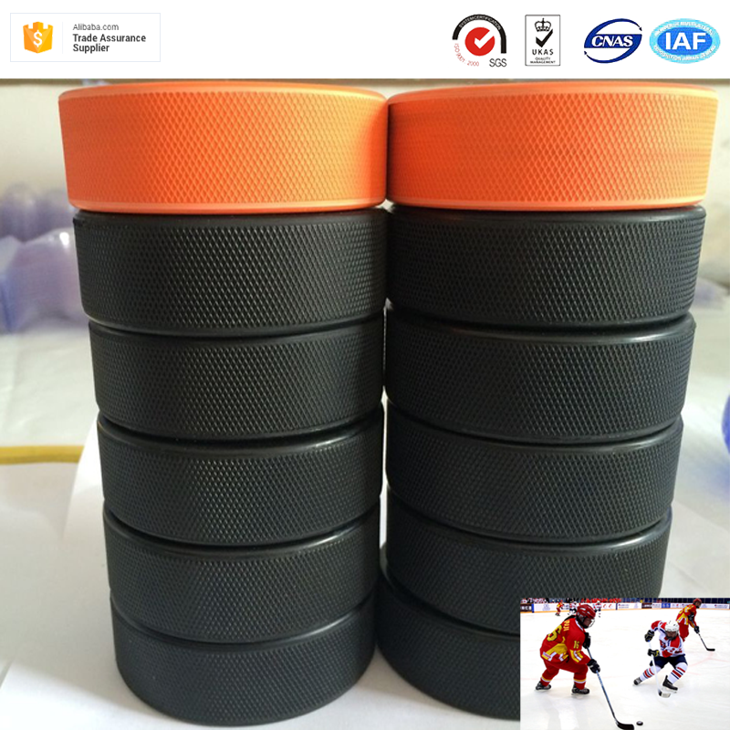 Wholesale custom Ice hockey sporting professional vulcanized Rubber ice hockey ball hockey puck for skating event