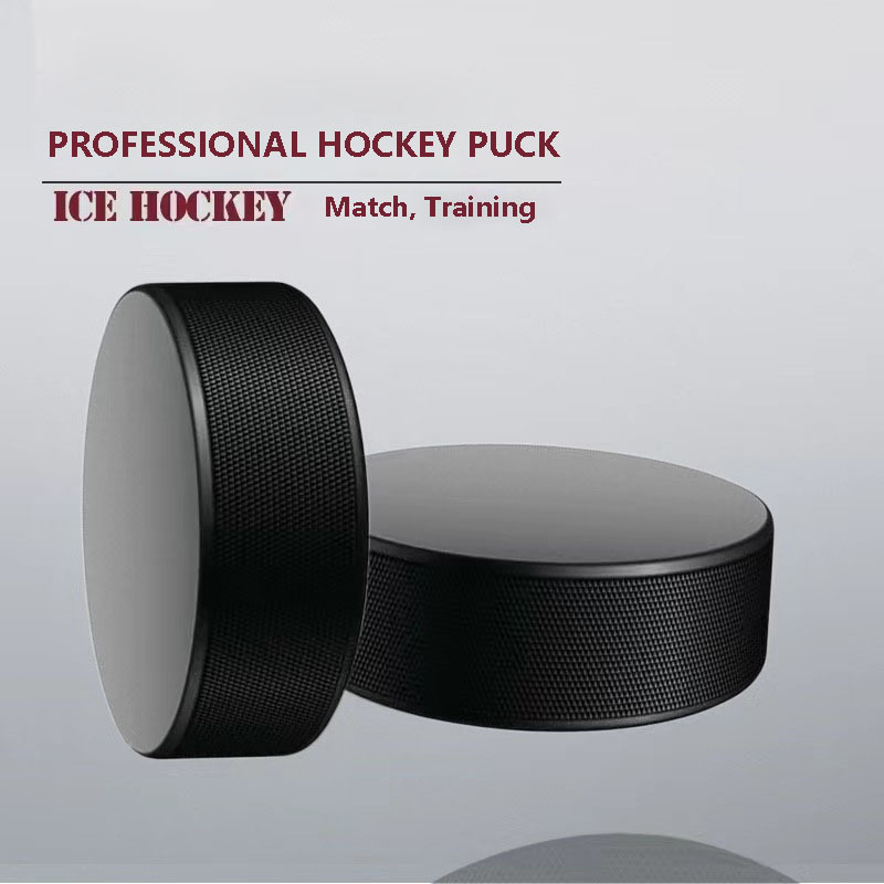 Wholesale custom Ice hockey sporting professional vulcanized Rubber ice hockey ball hockey puck for skating event