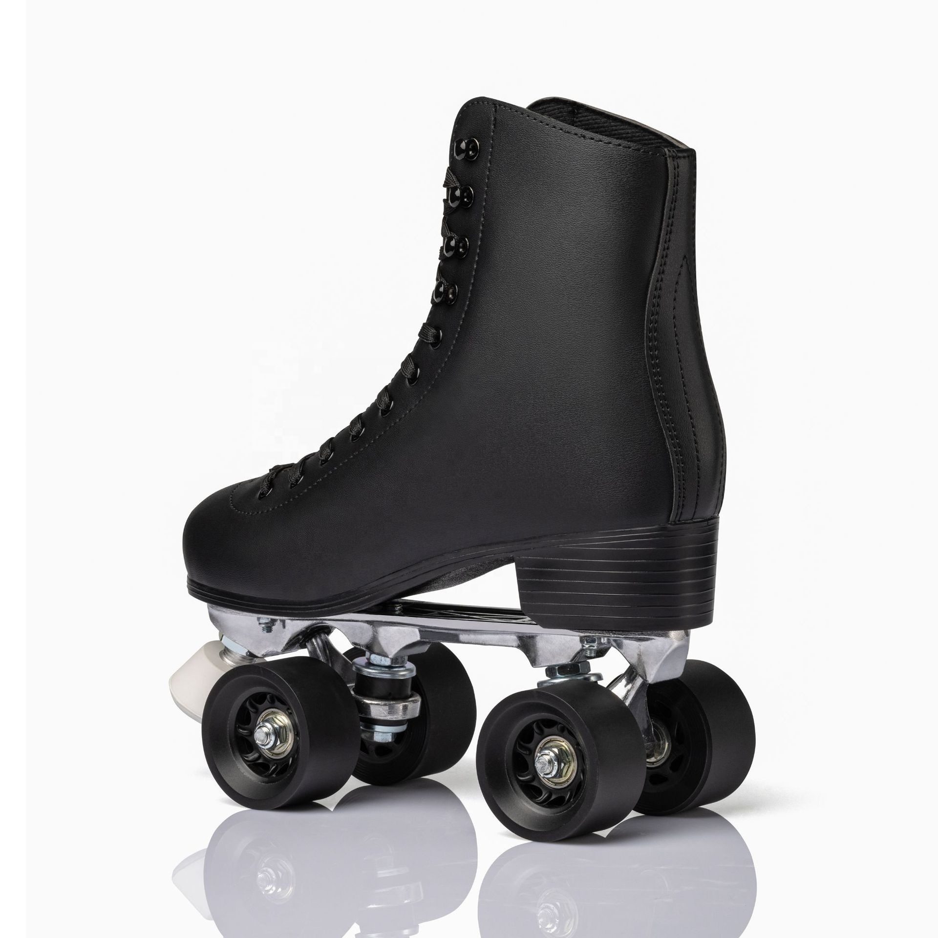 Hot sell rink roller skates patines PU wheel Aluminum alloy plate adjustable stopper quad roller skates shoes