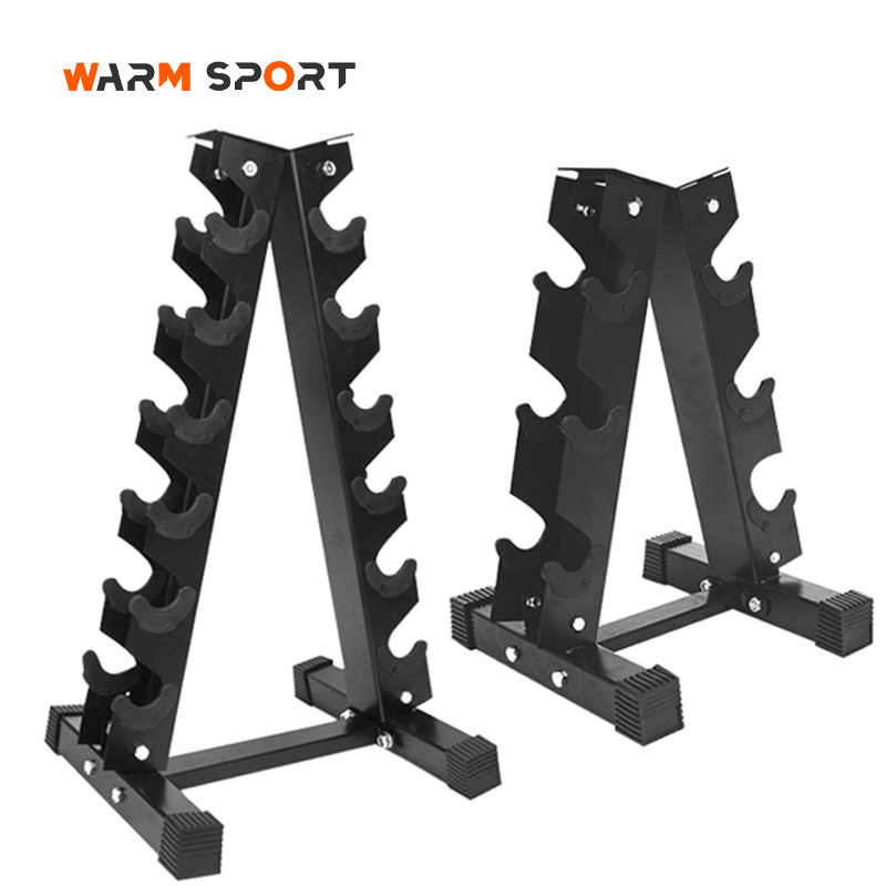 Wholesale Commercial Gym Equipment 3 6 10 Pairs A Frame Tree Dumbbell Rack For Home Gym