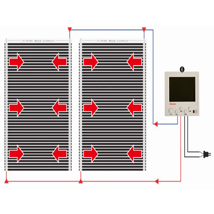 Far Infrared Radiate Electric Underfloor Heating Mat For Snow Melting