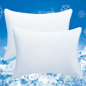 Cooling Pillow Cases cover for Night Sweats and Hot Flashes, Q- Ice Silk Pillowcase with Hidden Zipper pillow sham