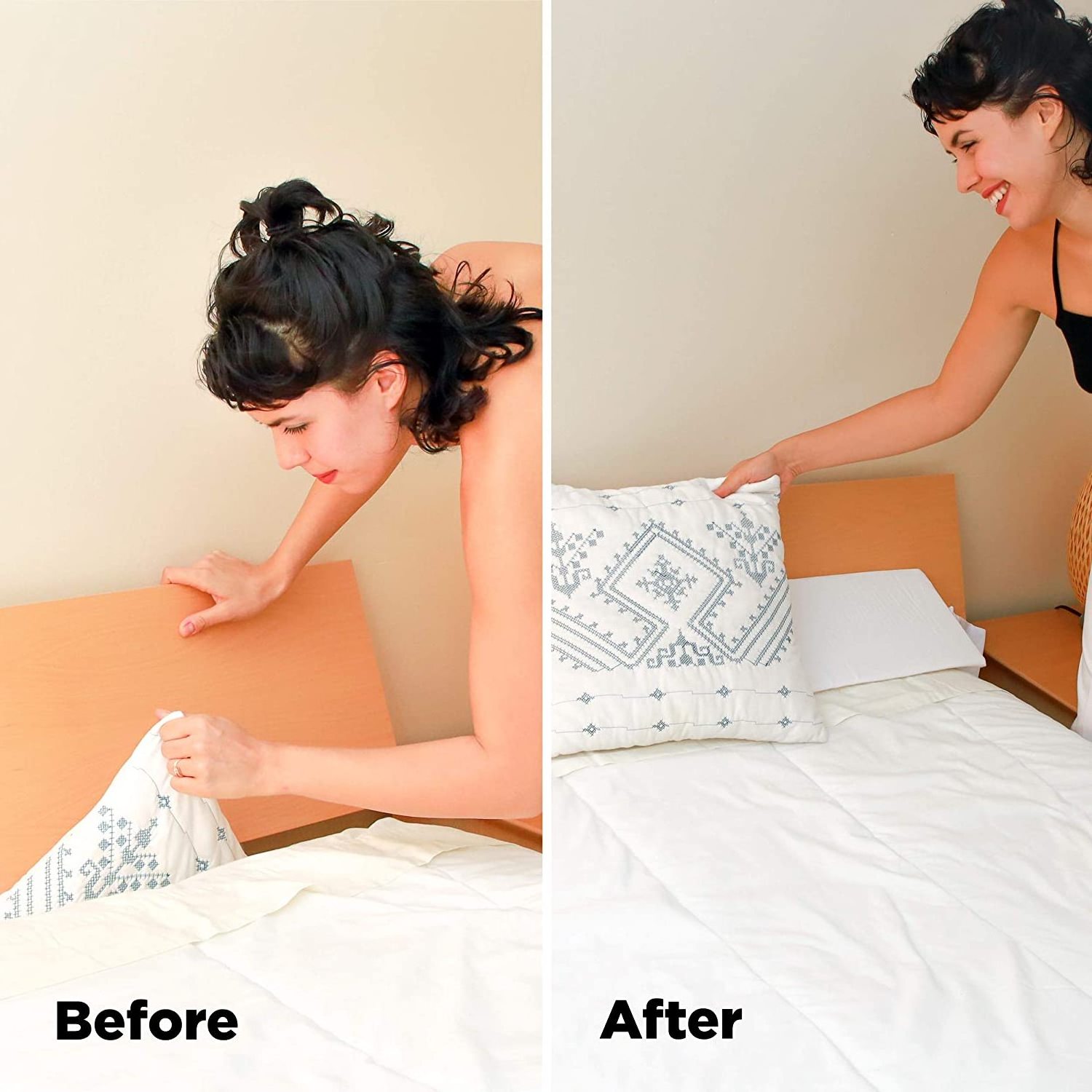 WARMTEX The Original Bed Wedge Mattress Filler Bed Headboard Pillow Wedge, Gap Filler Between Your Headboard