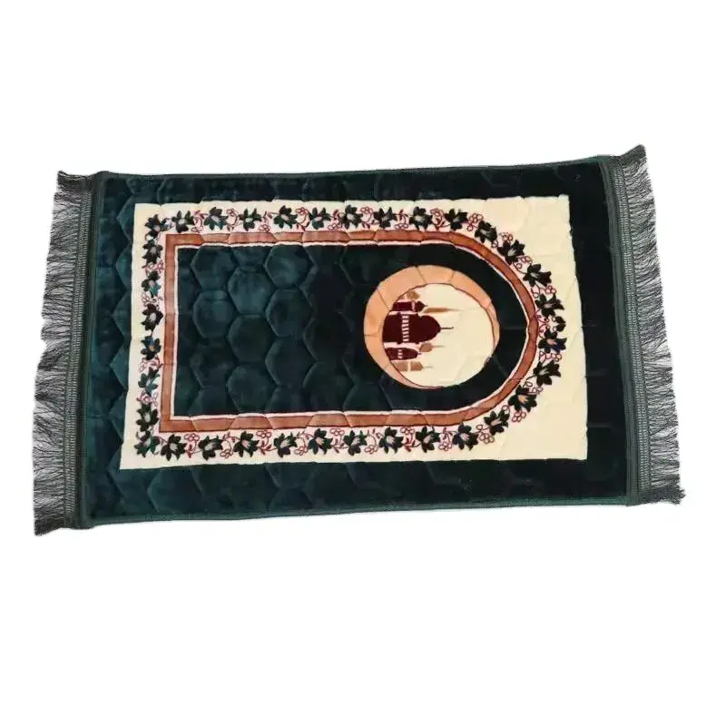 China supplier luxury muslim Jewish comfortable raschel quilted prayer mat