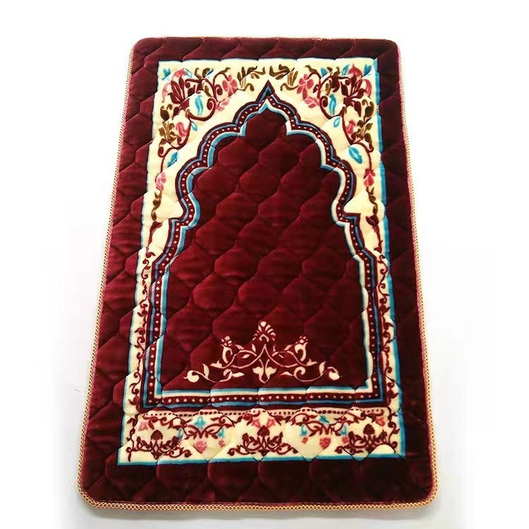 Prayer Mat Household Modern Jacquard Polyester Area Muslim Prayer Mat