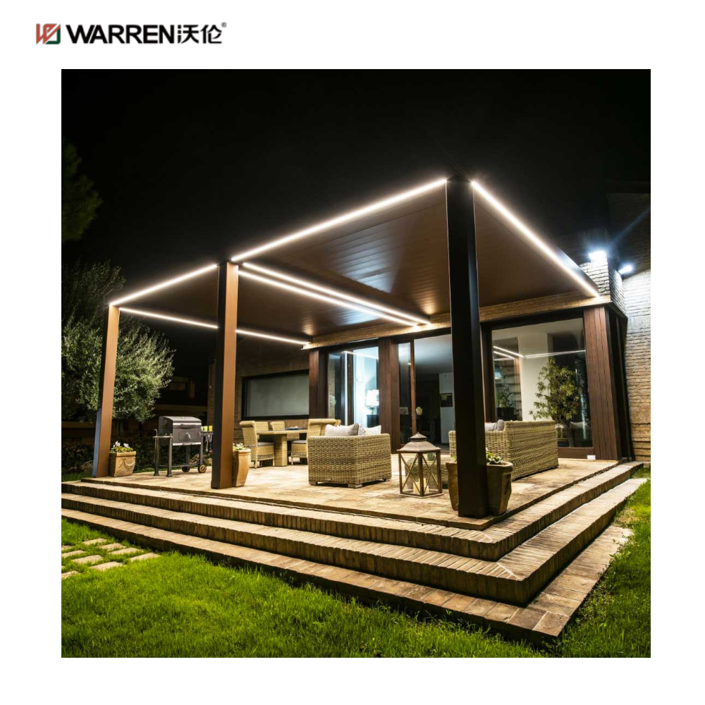 Warren 12x16 Pergola with A Canopy Aluminum Roof Pergola Gazebo