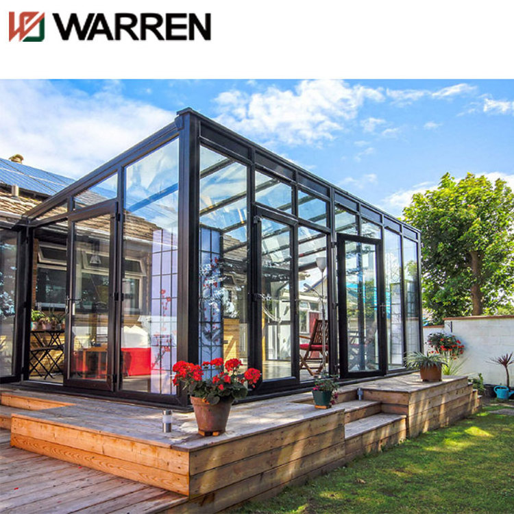 Warren 12ft x 16ft Motorized Aluminum Pergola Gazebo Glass Balcony Sunroom