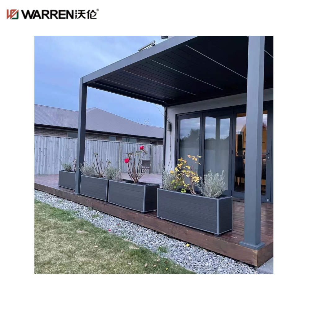 Warren 12 x 16 Gazebo with Aluminum Alloy Outdoor Shades for Pergola