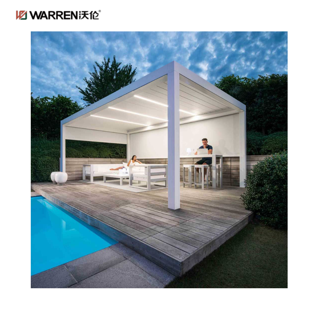 Warren 8x8 Pergola Gazebo Outdoor Garden With Waterproof Roof A Pergola Opens And Disappears