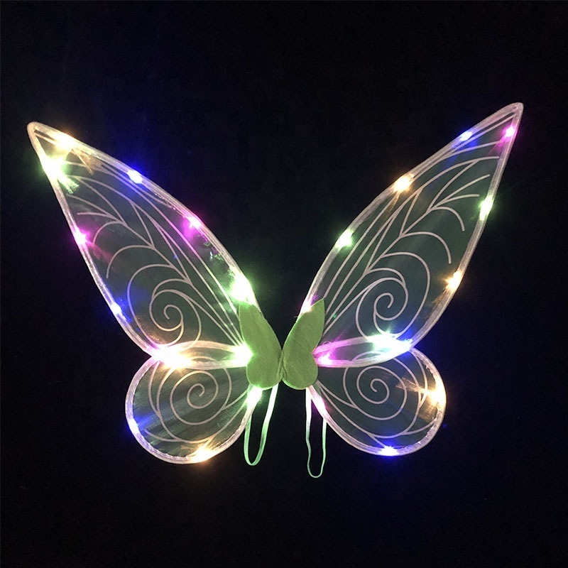 Led Angel Wings Light Up Fairy Wings for Kids LED Butterfly Wings for Girls Women Halloween Costume Dress Up Gifts for Kids