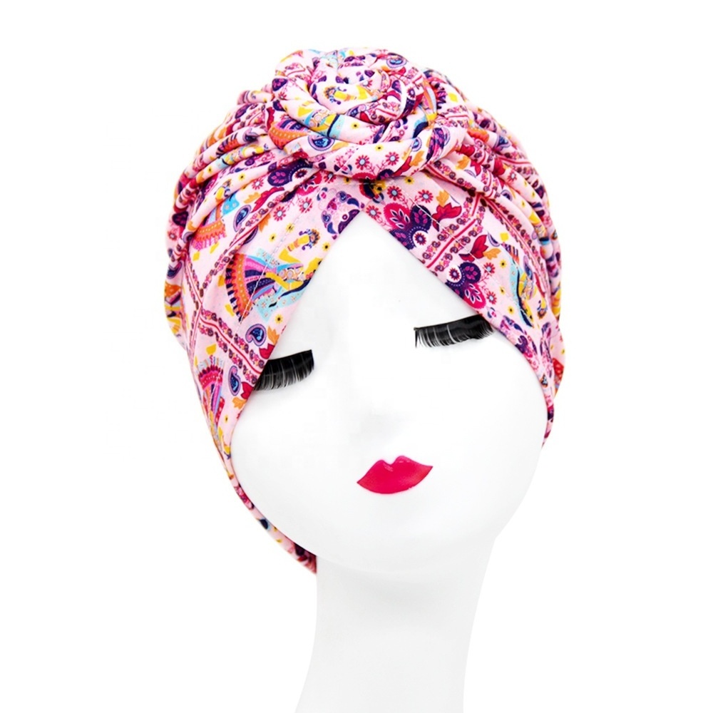 Rich Colors Turbans for Ladies Head Wraps for Women African Ladies Turban Hat Women Twist Knot Pre-Tied Bonnet Turbans Hat