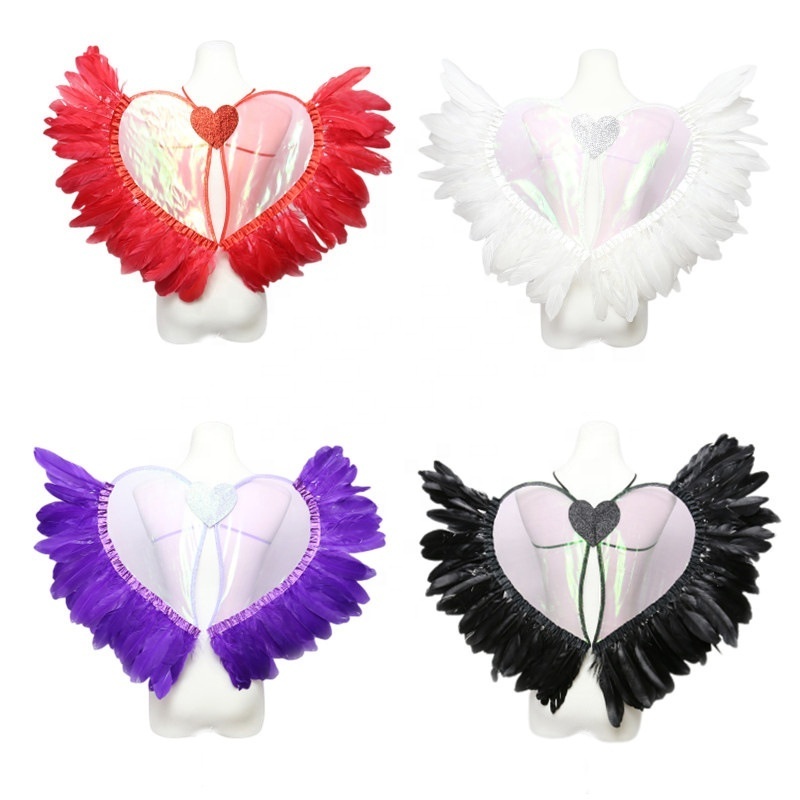 Large Feather Angel Wings White Feather Angel Wings Costume Butterfly Fairy Wings Costume for Women Girl for Home Party Wear