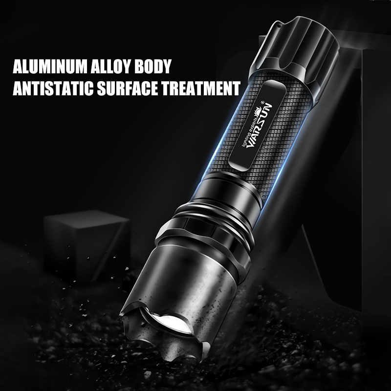 WARSUN BL-8 400Lm Long Distance Powerful Tactical Waterproof IP65 Explosion-proof Hunting LED Rechargeable Torch Flashlight