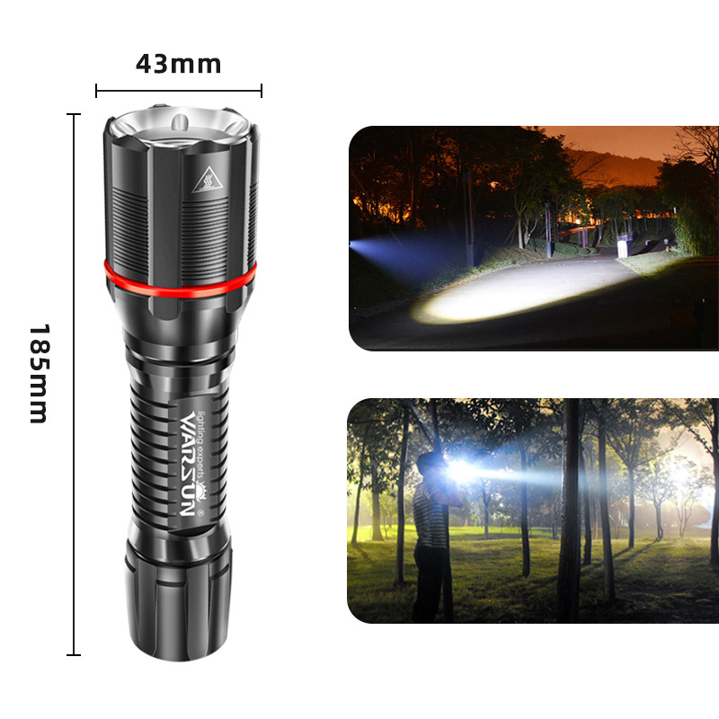 Warsun A500 Multifunction 1200 lumen Tactical High Powerful Professional tactical P70 Long Range Led Torch Light Flashlight