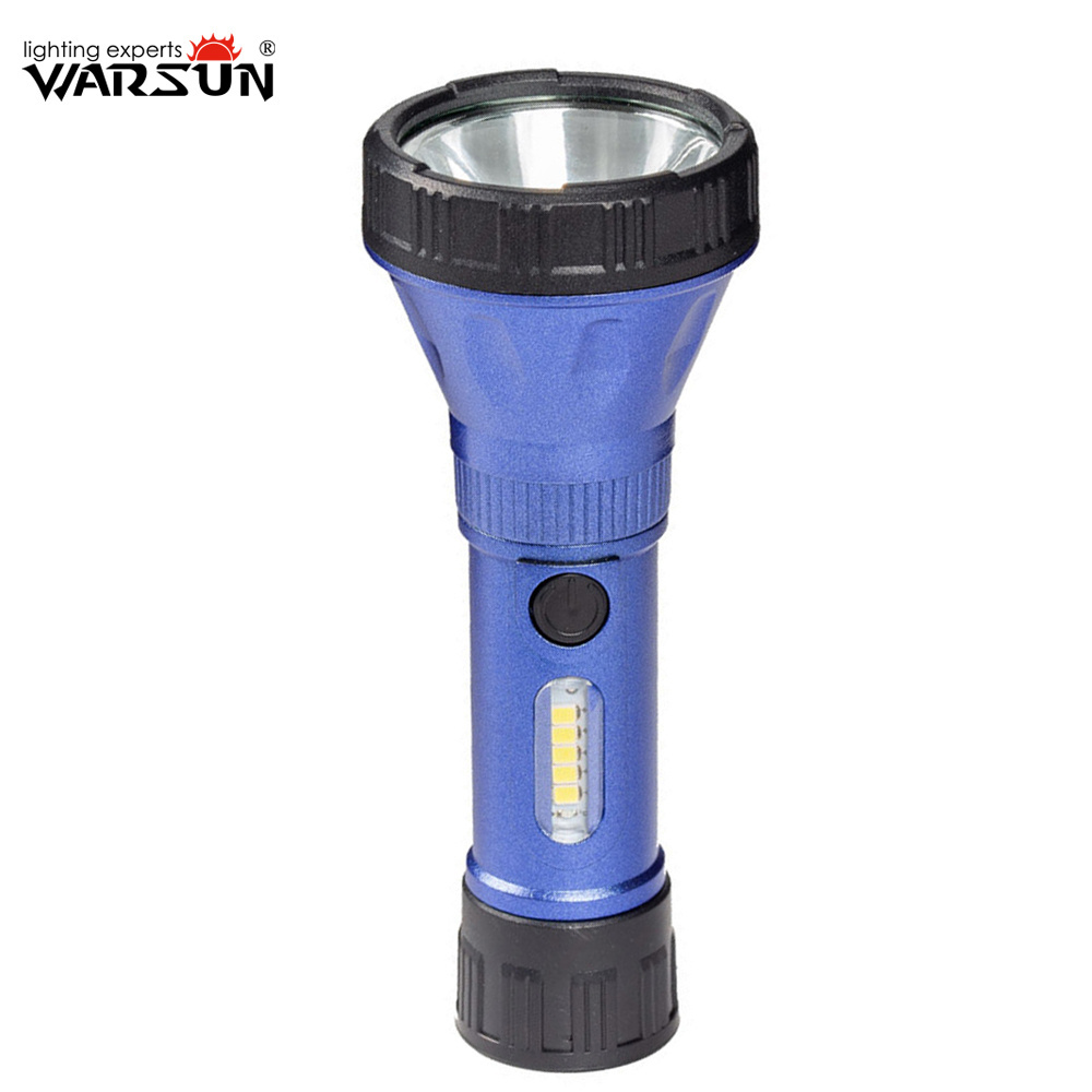 Warsun S46 Large Cup COB Rechargeable Flashlights Torch Light  IPX5 400mAH 180Lm ABS Light Weight Flashlight with Low Price