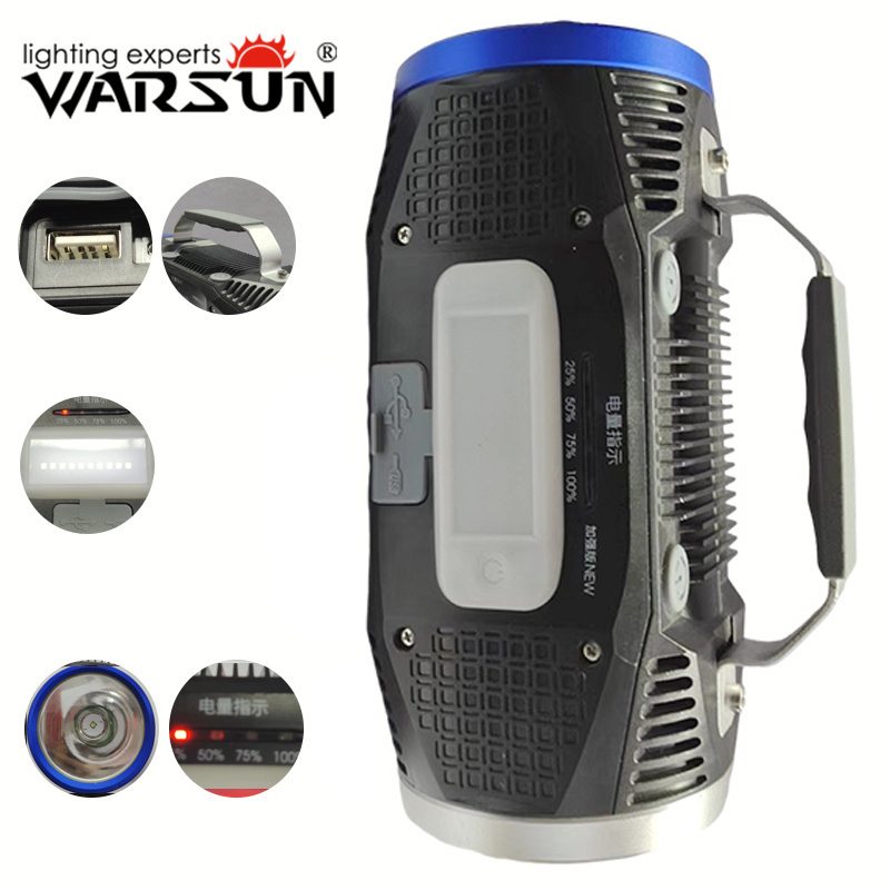 Warsun Lithium Battery Multifunctional Double Head Searchlight Led Search Light For Hunting