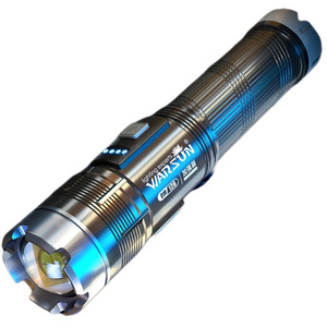 Warsun DM126 Multifunctional 1000 lumens Aluminium alloy Outdoor Torch Sports Zoom IPX5 Rechargeable Tactical Led Flashlight