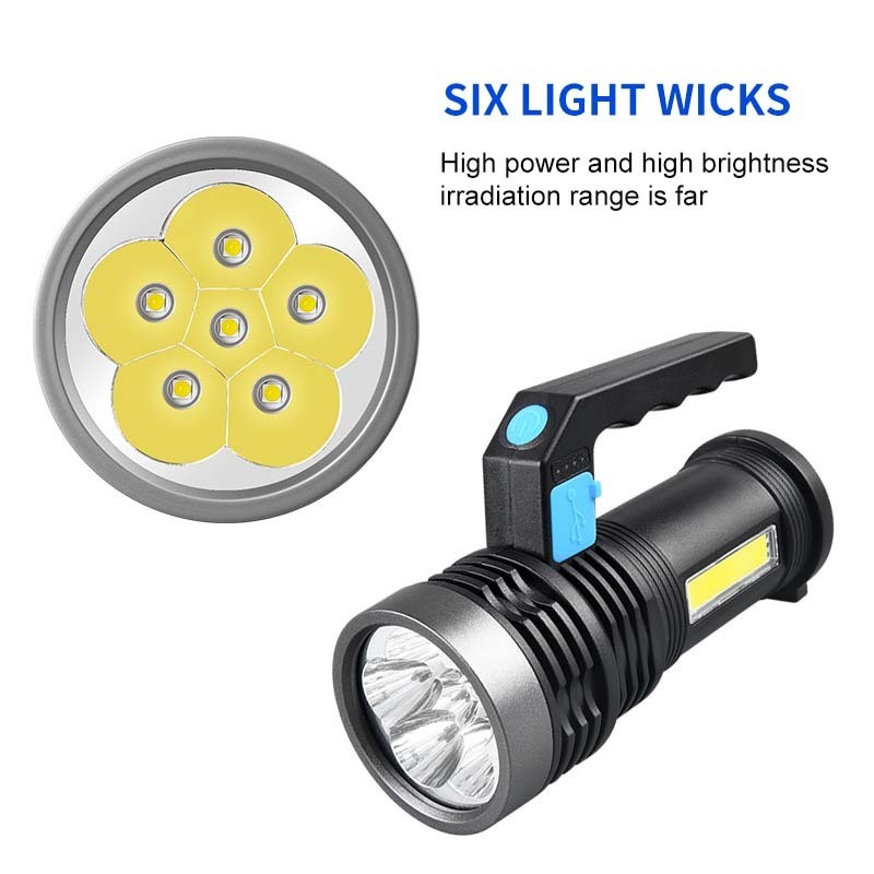 Warsun X501 500 Lumen Best Price 4 Modes COB Camping Searchlight Waterproof Handheld Plastic Portable Searchlight