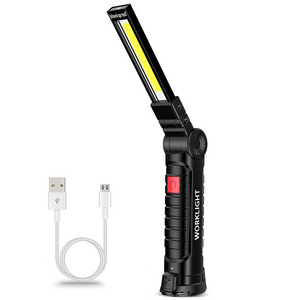 WARSUN Outdoor W52 500Lm ABS Multi-purpose portable COB Foldable IP45 magnetic 2200mAH Rechargeable Work Light With Side Light