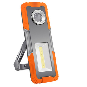 WARSUN W5857 Outdoor Multi-purpose zoom COB Dual light sources Foldable IPX5 floodlight magnetic hook rechargeable WorkLight