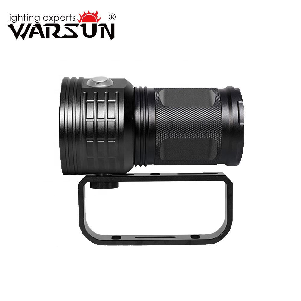 WARSUN Outdoor Sport Aluminium Alloy Waterproof Led Torch Flashlight For Diving  30 meters