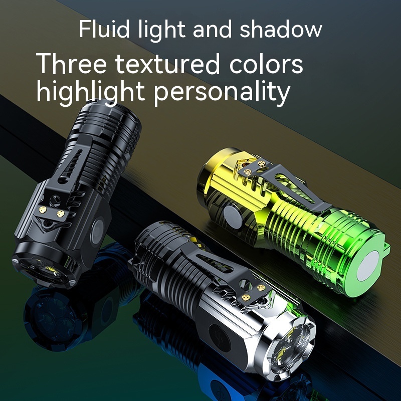 New Hot Sale R300-1 Mini Promotion Gift Cheap Aluminum Pocket clip 1200Lm Super Bright flashlight 2000mAH rechargeable torch led