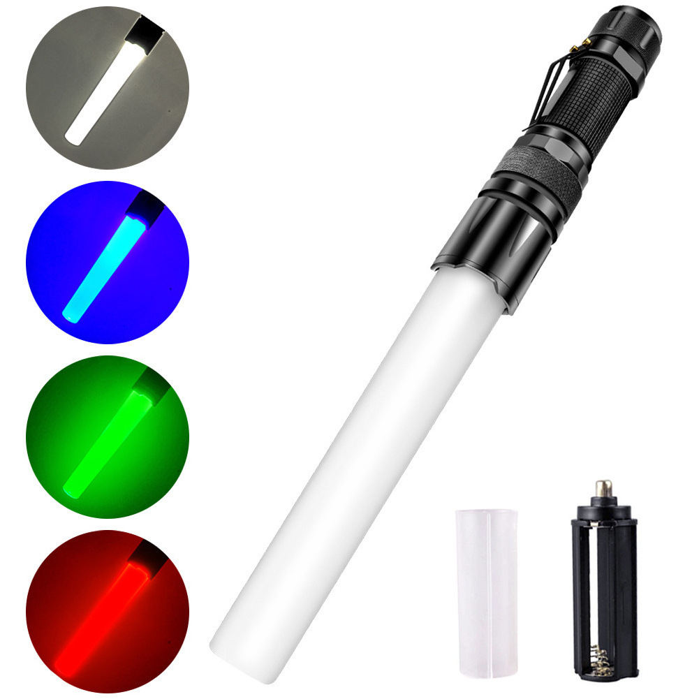 Warsun Aluminium Alloy LED Flashlight Rechargeable USB Torch RGB Flashlights Torches for Emergency