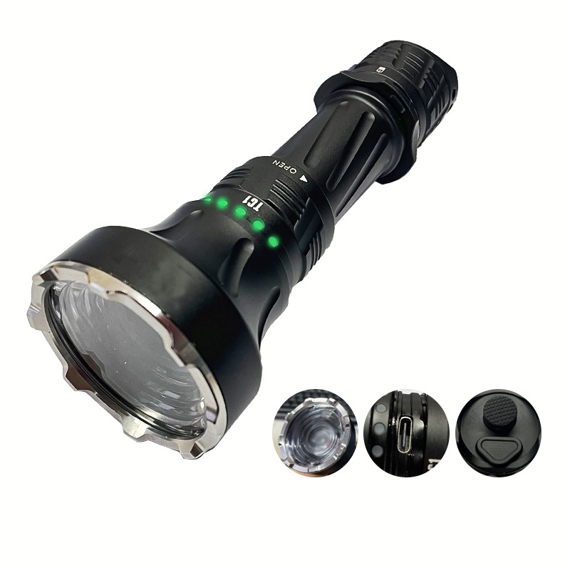 Warsun TC1 High Series 2000Lm Long Range light Torch IPX6 Led Laser Aluminum tactical outdoor zoom IP66 Rechargeable Flashlight