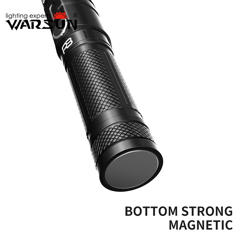 Warsun R3 RTS Multi-purpose tool Magnetic Head rotation 90 degree Mini Led IP45 Torch 1000lumen Rechargeable Tool Flashlight