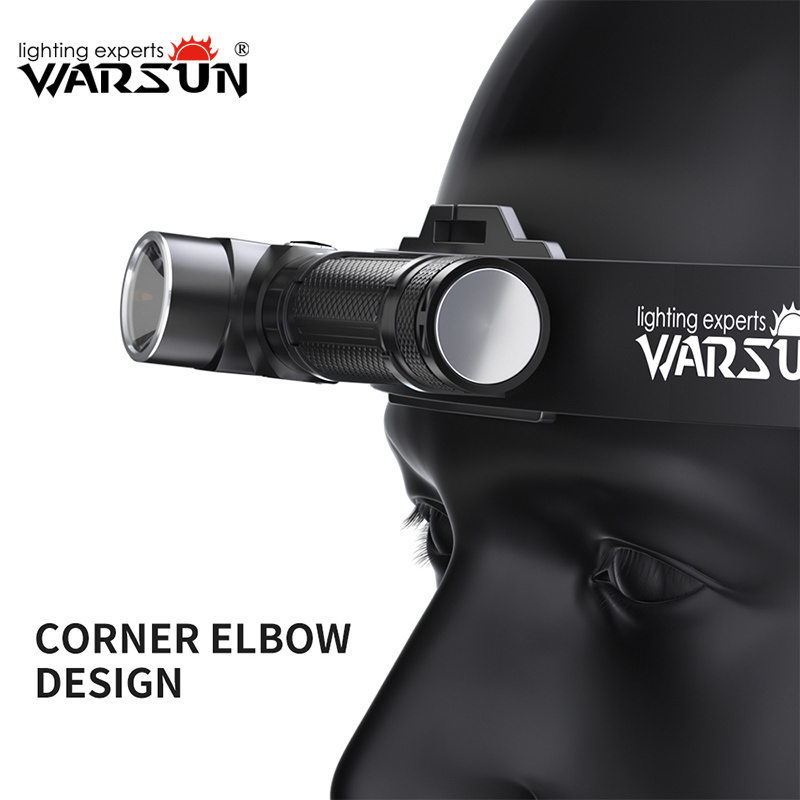 Warsun R3 RTS Multi-purpose tool Magnetic Head rotation 90 degree Mini Led IP45 Torch 1000lumen Rechargeable Tool Flashlight