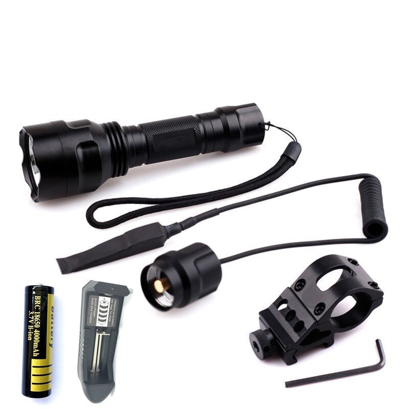 Warsun C8 Warning Rechargeable UV 850nm Dry Battery Torch Waterproof Portable Aluminium Outdoor Flashlight