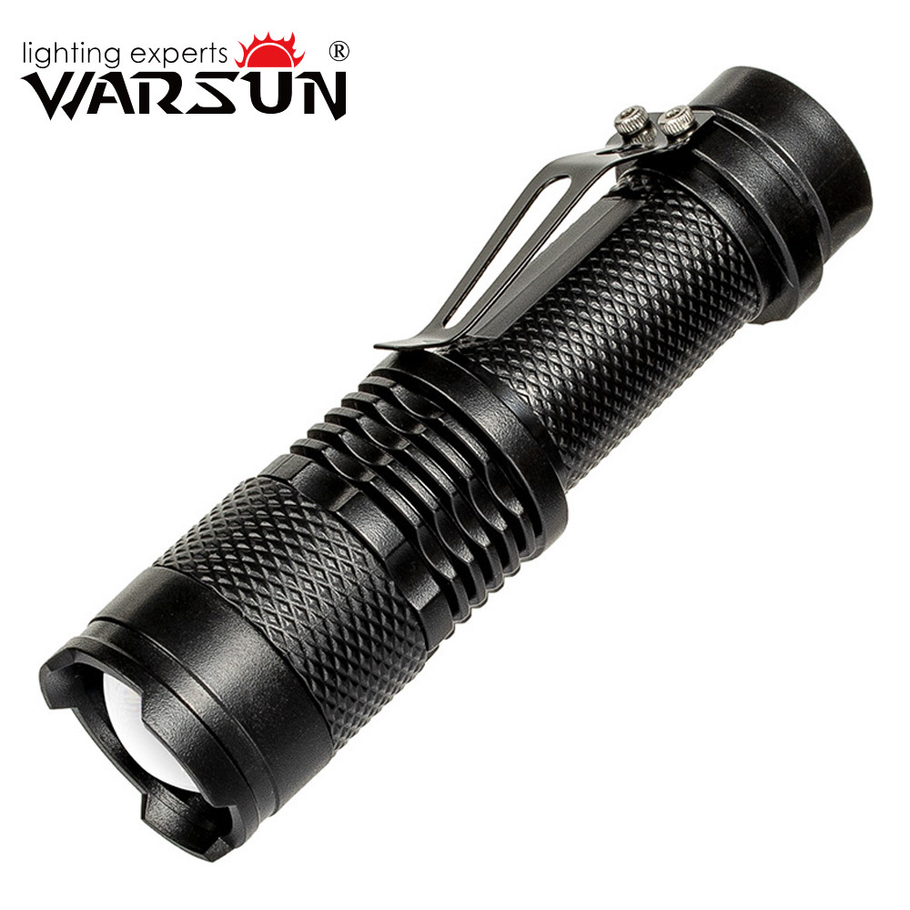 Warsun K18 Multifunctional LED Flashlight 300Lm IPX5 Waterproof 500mA USB Rechargeable Keychain with Side Light ABS Material