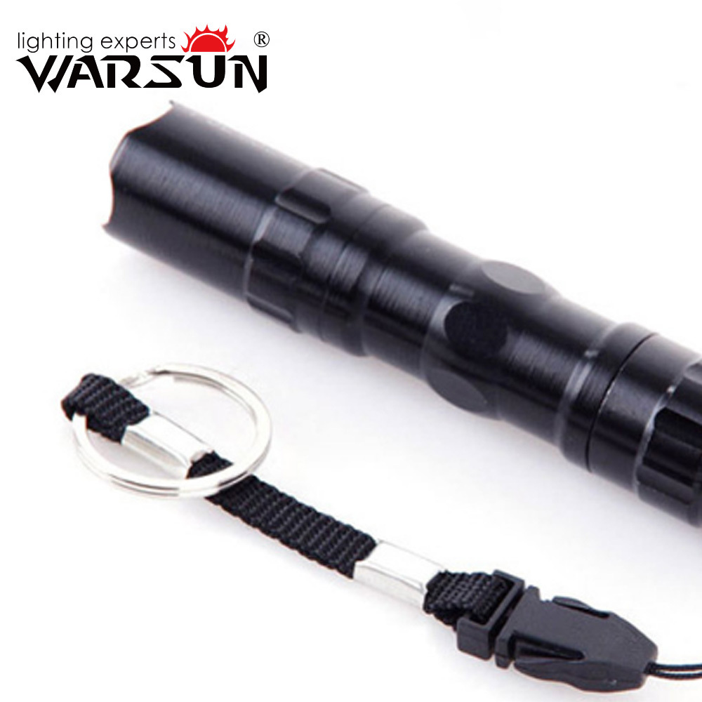 Warsun 2013 Multifunctional high lumen 200Lm IP44 waterproof mini portable torch Rechargeable Key chain aluminum Flashlight