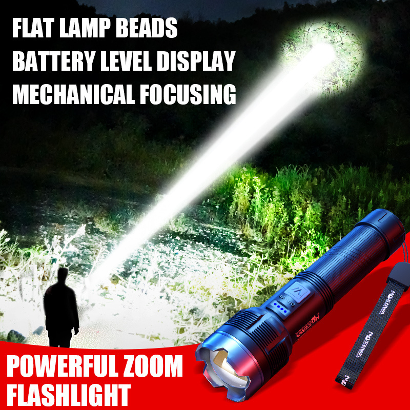 Warsun DM126 Multifunctional 1000 lumens Aluminium alloy Outdoor Torch Sports Zoom IPX5 Rechargeable Tactical Led Flashlight