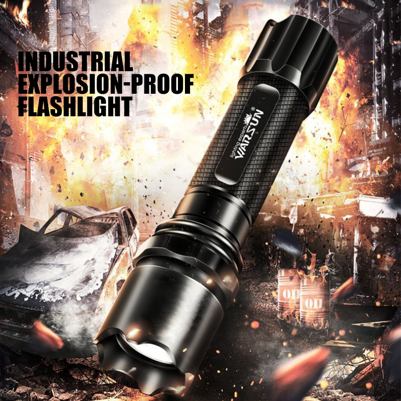 WARSUN BL-8 Aluminium Alloy Explosion-proof Flashlight 5000 Lumen Torch IP65 DC Multi-function Light cup 5V 1A Cheap Flashlight