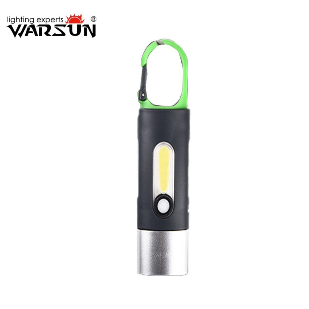 Warsun SX-901 Multifunctional high lumen 500Lm side light IP44 waterproof portable torch Rechargeable  Key chain COB Flashlight