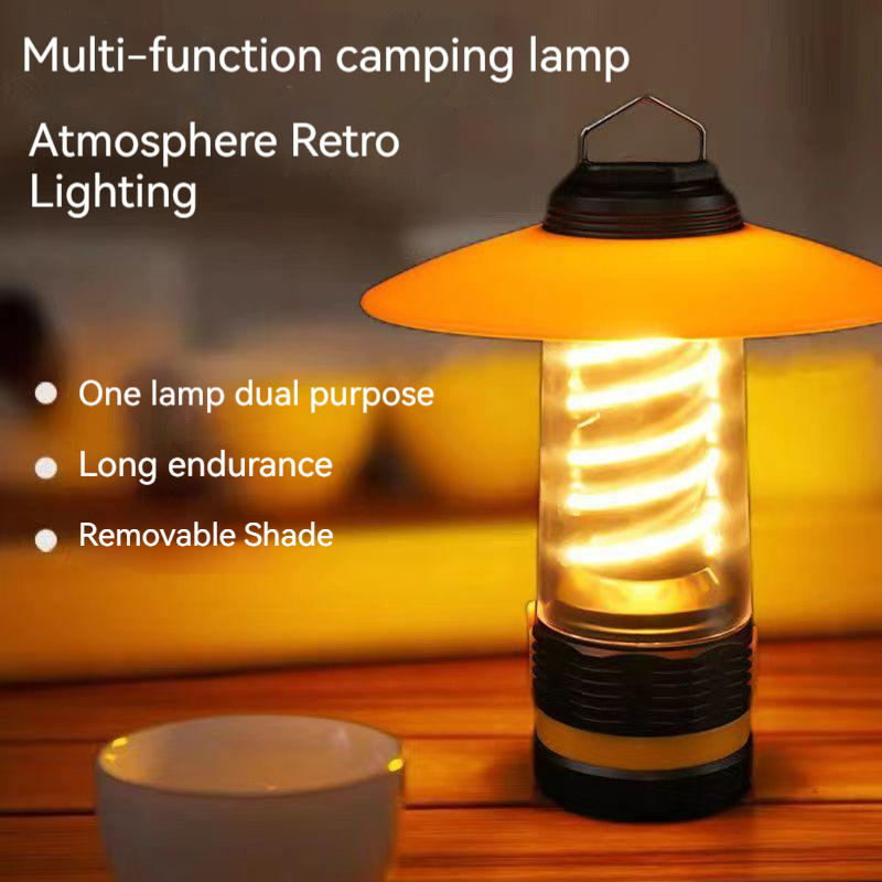 Warsun New Rechargeable Lantern Camping Light Lamp with Hanging Retro LED Camp Lighting