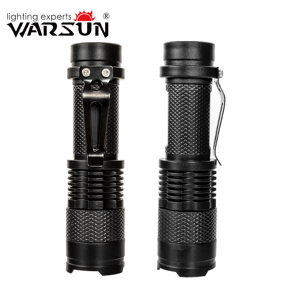 Warsun K18 Multifunctional LED Flashlight 300Lm IPX5 Waterproof 500mA USB Rechargeable Keychain with Side Light ABS Material