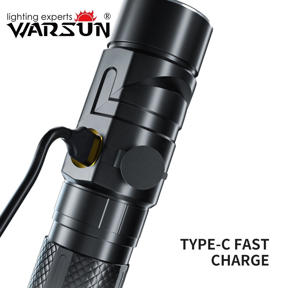 YOUGAO Best Seller 1000lm Long Range More Than 100 Meters Rechargeable Small EDC Mini Flashlight & Torches